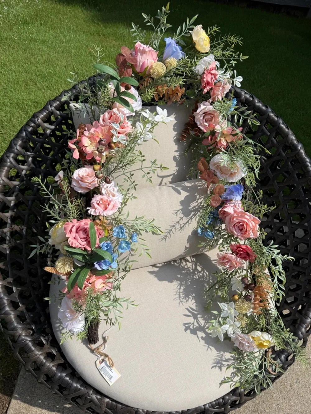 Frontgate Floral Garland - NWT